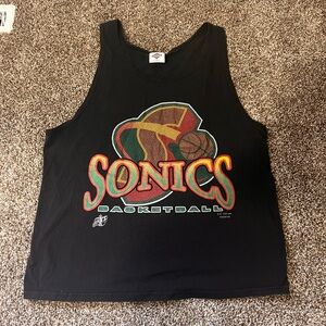 Seattle Sonics Basketball Tank Top